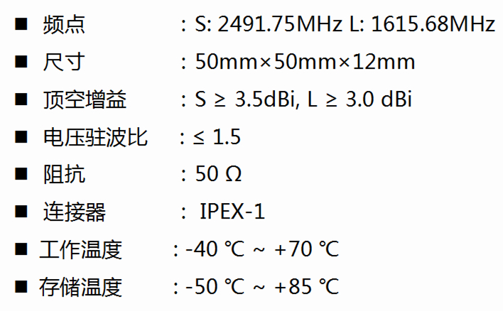 北斗短報(bào)文天線F702